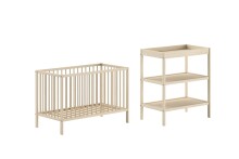Babyzimmer-Komplettset >Dino< (2-teilig) in Buche Natur, Massivholz