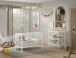 Babymöbel-Set >Dino< in Buche Weiß, Massivholz - 124,4x84,4x65,4cm (BxHxT)