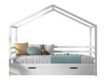Hausbett >Private< in weiss, Massivholz -...