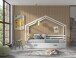 Hausbett >Private< in weiss, Massivholz - 210x170x96cm (BxHxT)