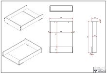 Schubkastenkommode >Amori< in Weiß, Holzwerkstoff - 90x89x76cm (BxHxT)