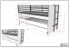 Hochbett >Sam< in Eiche Melamin Dekor - 219x219x116,6x98 (LxBxHxT)