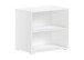 Unterstellregal >Sam< in Weiß Melamin Dekor - 67,7x67,7x61,5x43 (LxBxHxT)