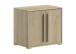 Kommode >Sam< in Eiche Melamin Dekor, Holzwerkstoff - 67,7x61,5x43cm (BxHxT)