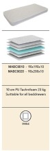 Komfortschaummatratze >Matratze Vipack< in Beige - 190x190x10x90 (LxBxHxT)