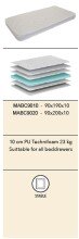 Komfortschaummatratze >Matratze Vipack< in Beige - 190x190x10x90 (LxBxHxT)