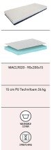 Komfortschaummatratze >Matratze Vipack< in Beige - 200x200x15x90 (LxBxHxT)