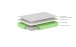 Taschenfederkernmatratze >Matratze Vipack< in Beige - 200x200x19x90 (LxBxHxT)