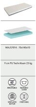 Kindermatratze >Matratze Vipack< in Beige - 140x140x10x70 (LxBxHxT)