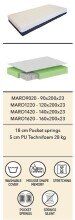 Taschenfederkernmatratze >Matratze Vipack< in Beige - 200x200x19x160 (LxBxHxT)