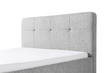 Polsterbett >Smart< Liegefläche 140x200cm, grau, Stellmaß: 149x110x214cm (BxHxT)