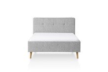 Polsterbett >Smart< Liegefläche 140x200cm, grau, Stellmaß: 149x110x214cm (BxHxT)