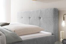 Polsterbett >Smart< Liegefläche 180x200cm, grau, Stellmaß: 189x110x214cm (BxHxT)