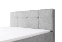 Polsterbett >Smart< Liegefläche 180x200cm, grau, Stellmaß: 189x110x214cm (BxHxT)