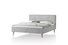 Polsterbett >Smart< Liegefläche 180x200cm, grau, Stellmaß: 189x110x214cm (BxHxT)