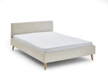 Polsterbett >Wicki< Liegefläche 140x200cm, grau, Stellmaß: 145x76x208cm (BxHxT)