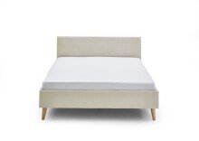 Polsterbett >Wicki< Liegefläche 140x200cm, grau, Stellmaß: 145x76x208cm (BxHxT)