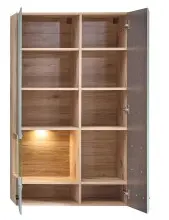 Hängevitrine >Kathlin< 2 Türen, inkl LED,...