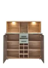 Barschrank >Kathlin< Barfach, Stauraum, LED,...