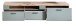 Lowboard >Kathlin< 1 Schublade, schilfgrün / Eiche Dekor - 80x51x47 (BxHxT)