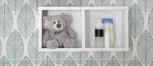 Hängeregal >Filou< 2 Fächer, Weiß,...