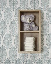 Hängeregal >Filou< 2 Fächer, Artisan Eiche Dekor - 25x50x20cm (BxHxT)