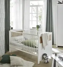 Babybett >Filou< in Weiß / Artisan Eiche...