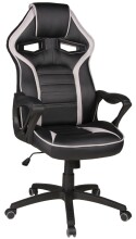Gaming-Stuhl >Splash< Racer-Sportsitz-Design, schwarz / grau - 73x117x73cm (BxHxT)