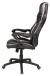 Gaming-Stuhl >Splash< Racer-Sportsitz-Design, schwarz / grau - 73x117x73cm (BxHxT)
