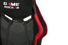 Gaming-Stuhl >Game-Rocker< in schwarz / rot - 66x128x66cm (BxHxT)