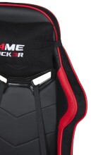 Gaming-Stuhl >Game-Rocker< in schwarz / rot - 66x128x66cm (BxHxT)