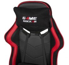 Gaming-Stuhl >Game-Rocker< in schwarz / rot - 66x128x66cm (BxHxT)