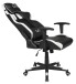 Gaming-Stuhl >Game-Rocker< Racer-Design in schwarz / weiß - 66x128x66cm (BxHxT)