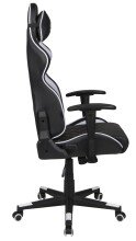 Gaming-Stuhl >Game-Rocker< Racer-Design, schwarz / weiß - 66x128x66cm (BxHxT)