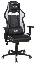 Gaming-Stuhl >Game-Rocker< Racer-Design, schwarz /...