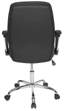 Bürostuhl >Leevi< ergonomisch, Wippmechanik, in schwarz - 54x100x54cm (BxHxT)
