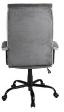Chefsessel >Darius< ergonomisch, Kordstoffbezug Dunkelgrau / Hellgrau - 75x113x75 (BxHxT)
