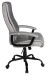 Chefsessel >Darius< ergonomisch, Kordstoffbezug Dunkelgrau / Hellgrau - 75x113x75 (BxHxT)