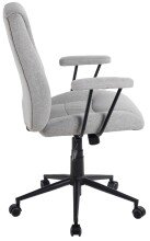 Bürostuhl >Caspar< ergonomisch, hellgrau, Webstoff - 64x96x64cm (BxHxT)