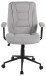 Bürostuhl >Caspar< ergonomisch, hellgrau, Webstoff - 64x96x64cm (BxHxT)