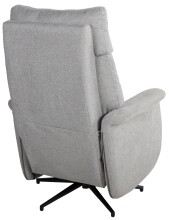 Relaxsessel >Peralta<  360° Drehfunktion, steingrau, Webstoff - 78x107x93cm (BxHxT)