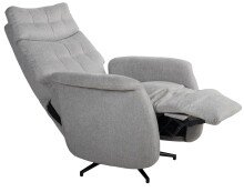 Relaxsessel >Peralta<  360° Drehfunktion, steingrau, Webstoff - 78x107x93cm (BxHxT)