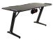 Schreibtisch >Game-Rocker< RGB LED Beleuchtung, Carbon-Optik, schwarz - 76x77x152cm (BxHxT)