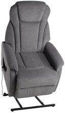 TV-Sessel >Toronto< bis 150kg, ellektrisch,  grau, Webstoff - 76x82x93cm (BxHxT)