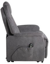 TV-Sessel >Toronto< bis 150kg, ellektrisch,  grau, Webstoff - 76x82x93cm (BxHxT)