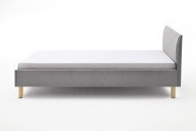 Polsterbett >Lena< Liegefläche 140x200cm, hellgrau, Stellmaß: 145x76x208cm (BxHxT)