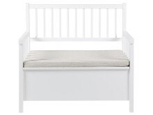 Sitzbank >Alster< in Weiß - 90x85x48cm (BxHxT)