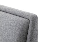 Polsterbett >Frieda< Liegefläche 140x200cm, grau, Stellmaß: 156x105x224cm (BxHxT)