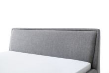 Polsterbett >Frieda< Liegefläche 140x200cm, grau, Stellmaß: 156x105x224cm (BxHxT)