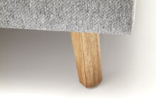 Polsterbett >Frieda< Liegefläche 140x200cm, grau, Stellmaß: 156x105x224cm (BxHxT)